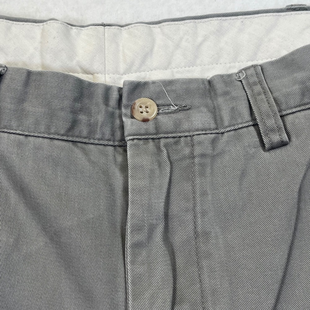 Vintage 90s Polo Ralph Lauren Preston Pant Gray Chino Classic Preppy 36x34 - Picture 7 of 11
